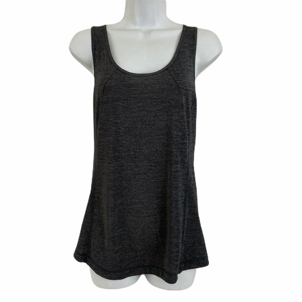 Lululemon Gray  Tank Top Size 6 Pleated Back